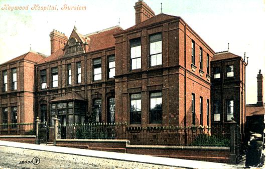 Postcard of Haywood Hospital c 1903 - use magnifier for a larger picture